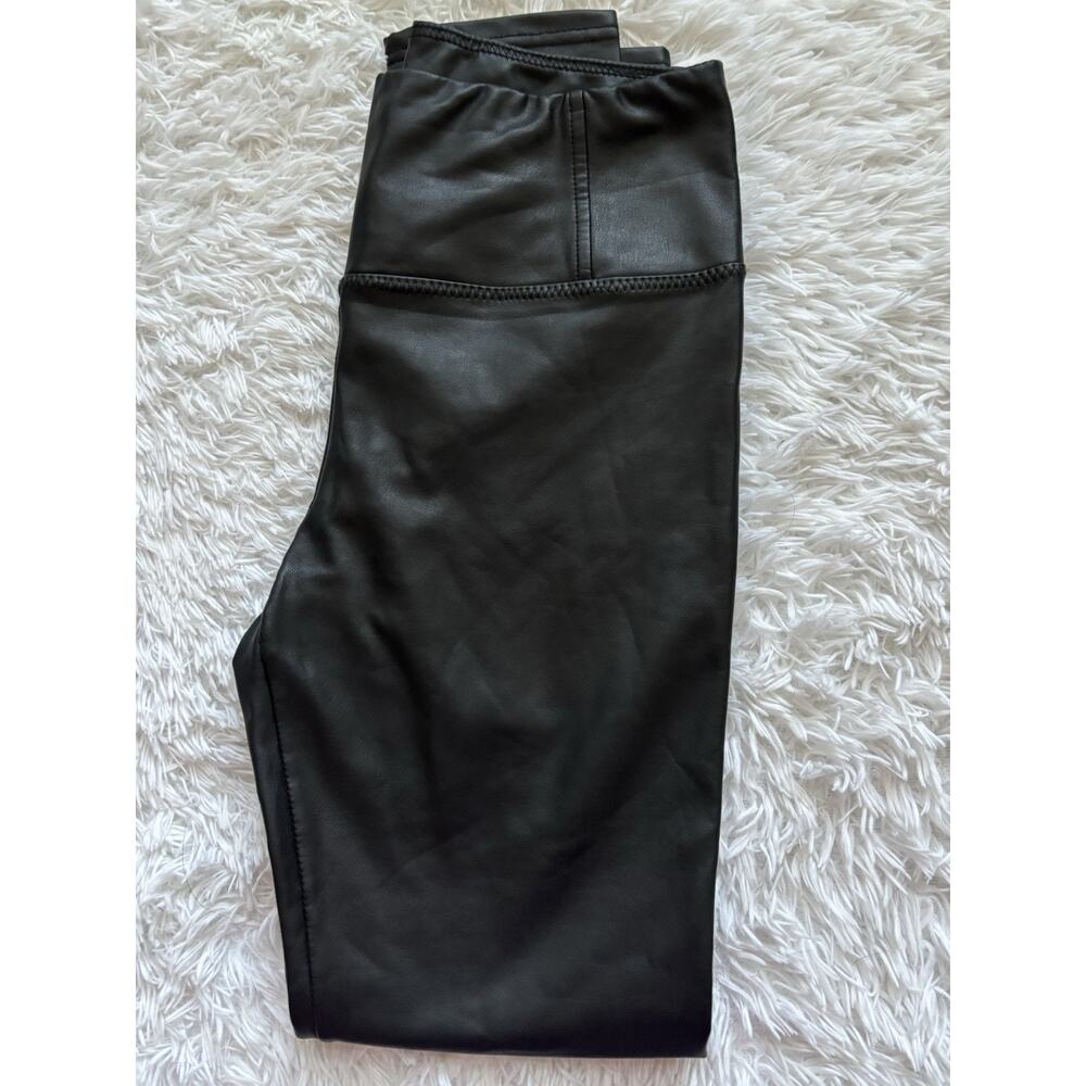 Seven for All Mankind women's sz. S black faux leather pants. Great shape - Picture 10 of 10